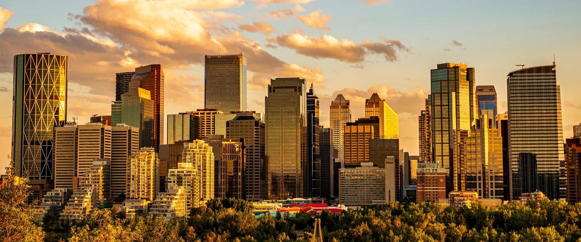 Calgary downtown skyline - professional showhome cleaning services Calgary